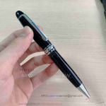 AAA Replica Montblanc Silver And Black Lacquer Ballpoint Pen - Only For Bitcoin Payment
